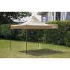 Dellonda Premium 3 x 3m Pop-Up Gazebo, PVC Coated, Water Resistant Fabric, Supplied with Carry Bag, Rope, Stakes & Weight Bags - Beige Canopy