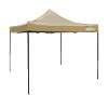 Dellonda Premium 3 x 3m Pop-Up Gazebo, PVC Coated, Water Resistant Fabric, Supplied with Carry Bag, Rope, Stakes & Weight Bags - Beige Canopy