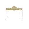 Dellonda Premium 3 x 3m Pop-Up Gazebo, PVC Coated, Water Resistant Fabric, Supplied with Carry Bag, Rope, Stakes & Weight Bags - Beige Canopy