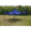 Dellonda Premium 3 x 3m Pop-Up Gazebo, PVC Coated, Water Resistant Fabric, Supplied with Carry Bag, Rope, Stakes & Weight Bags - Blue Canopy