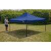 Dellonda Premium 3 x 3m Pop-Up Gazebo, PVC Coated, Water Resistant Fabric, Supplied with Carry Bag, Rope, Stakes & Weight Bags - Blue Canopy