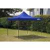 Dellonda Premium 3 x 3m Pop-Up Gazebo, PVC Coated, Water Resistant Fabric, Supplied with Carry Bag, Rope, Stakes & Weight Bags - Blue Canopy