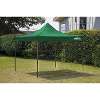 Dellonda Premium 3 x 3m Pop-Up Gazebo, PVC Coated, Water Resistant Fabric, Supplied with Carry Bag, Rope, Stakes & Weight Bags - Dark Green Canopy