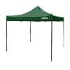 Dellonda Premium 3 x 3m Pop-Up Gazebo, PVC Coated, Water Resistant Fabric, Supplied with Carry Bag, Rope, Stakes & Weight Bags - Dark Green Canopy