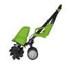 Dellonda Electric Tiller/Cultivator, 1500W Rotavator for Digging Garden Soil, Electric Weeder 40cm Working Width, 6 Blades, 10m Power Cable, Foldable Frame