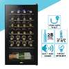 Baridi 28 Bottle Wine Fridge with Digital Touchscreen Controls & LED Light, Black - DH10