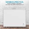 Baridi Freestanding Chest Freezer, 199L Capacity, Garages and Outbuilding Safe, -12 to -24�C Adjustable Thermostat with Refrigeration Mode, White