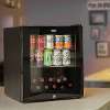 Baridi 50L Table Top Beer & Drinks Mini Fridge with Light 3-10�C - Black & Glass