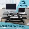 Dellonda 89cm Height Adjustable Standing Desk Converter, 50cm Max Height, 15kg Capacity - DH15