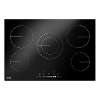 Baridi 77cm Built-In Ceramic Hob with 5 Cooking Zones, Black Glass, 8200W with Slider Touch Controls, Timer