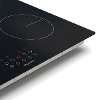 Baridi 60cm Built-In Induction Hob with 4 Cooking Zones, Black Glass, 6800W with 9 Power Settings, Touch Controls & Timer, Hardwired