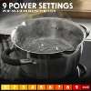 Baridi 60cm Built-In Induction Hob with 4 Cooking Zones, 2800W, Boost Function, 9 Power Levels, Touch Control, Timer, supplied with 13A Plug