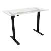 Dellonda Single Motor Adjustable Desk Frame, 70kg Capacity, Black - DH17