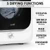 Baridi Small Tumble Dryer, Portable, 2.5kg, Vented, Perfect for Counter Top or Wall Mounted Use with Mechanical Controls, Compact, Mini Spin Dryer - DH192