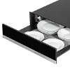 Baridi 60cm Built-In Warming Drawer, Push-to-Open, Anti-Slip Mat, Black/Stainless Steel