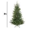 Dellonda Artificial 6ft/180cm Hinged Christmas Tree with 1000+ PE/PVC Tips - DH45