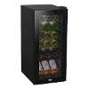 Baridi 18 Bottle Wine Fridge with Digital Touch Screen Controls & LED Light, Black - DH6