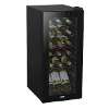 Baridi 18 Bottle Wine Fridge with Digital Touch Screen Controls & LED Light, Black - DH6