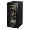 Baridi 18 Bottle Wine Fridge with Digital Touch Screen Controls & LED Light, Black - DH6