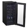 Baridi 18 Bottle Wine Fridge with Digital Touch Screen Controls & LED Light, Black - DH6