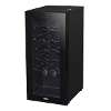 Baridi 18 Bottle Wine Fridge with Digital Touch Screen Controls & LED Light, Black - DH6