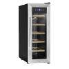 Baridi 12 Bottle Wine Cooler with Digital Touch Screen Controls & LED Light, Stainless Steel