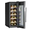 Baridi 12 Bottle Wine Cooler with Digital Touch Screen Controls & LED Light, Stainless Steel