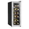 Baridi 12 Bottle Wine Cooler with Digital Touch Screen Controls & LED Light, Stainless Steel