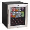 Baridi 50L Tabletop Drinks Fridge, Mini Beer Cooler, Glass Door, Stainless Steel