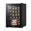 Baridi Wine Cooler/Fridge, Digital Touchscreen Controls, LED Light, 20 Bottle - Black