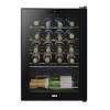 Baridi Wine Cooler/Fridge, Digital Touchscreen Controls, LED Light, 20 Bottle - Black