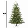 Dellonda Pre-Lit 6ft Hinged Christmas Tree with Warm White LED Lights & PE/PVC Tips - DH81