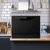 Baridi Compact Tabletop Dishwasher 6 Place Settings, 6 Programmes, Low Noise, 6.5L Cycle, Start Delay - Black