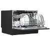 Baridi Compact Tabletop Dishwasher 6 Place Settings, 6 Programmes, Low Noise, 6.5L Cycle, Start Delay - Black