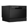 Baridi Compact Tabletop Dishwasher 6 Place Settings, 6 Programmes, Low Noise, 6.5L Cycle, Start Delay - Black