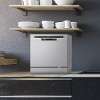 Baridi Compact Tabletop Dishwasher 8 Place Settings, 6 Programmes, Low Noise, 8L Cycle, Start Delay - Silver