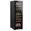 Baridi 27 Bottle Dual Zone Wine Cooler, Fridge with Digital Touch Screen Controls, Wooden Shelves & LED Light, Black