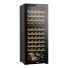 Baridi 55 Bottle Dual Zone Wine Cooler, Fridge with Digital Touch Screen Controls, Wooden Shelves & LED Light, Black