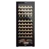 Baridi 55 Bottle Dual Zone Wine Cooler, Fridge with Digital Touch Screen Controls, Wooden Shelves & LED Light, Black