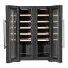 Baridi 24 Bottle Dual Zone Wine Cooler, Fridge, Touch Screen, LED Light Black and Mirror Glass Door