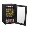 Baridi 24 Bottle Wine Fridge with Digital Touch Screen Controls & LED Light, Black - DH9