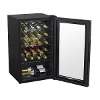 Baridi 24 Bottle Wine Fridge with Digital Touch Screen Controls & LED Light, Black - DH9