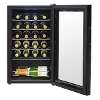 Baridi 24 Bottle Wine Fridge with Digital Touch Screen Controls & LED Light, Black - DH9