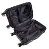 Dellonda 3-Piece Lightweight Luggage Suitcase Trolley Set ABS TSA Lock Black - DL11