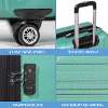 Dellonda Set 3-Piece Lightweight ABS Luggage Set with Integrated TSA Approved Combination Lock - Teal - DL126