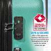 Dellonda Set 3-Piece Lightweight ABS Luggage Set with Integrated TSA Approved Combination Lock - Teal - DL126