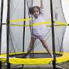 Dellonda 55" Mini Trampoline with Safety Enclosure Net