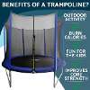 Dellonda 10ft Heavy-Duty Outdoor Trampoline with Safety Enclosure Net