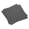 Vinyl Floor Tile with Peel & Stick Backing - Silver Treadplate Pack of 16