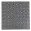 Vinyl Floor Tile with Peel & Stick Backing - Silver Treadplate Pack of 16